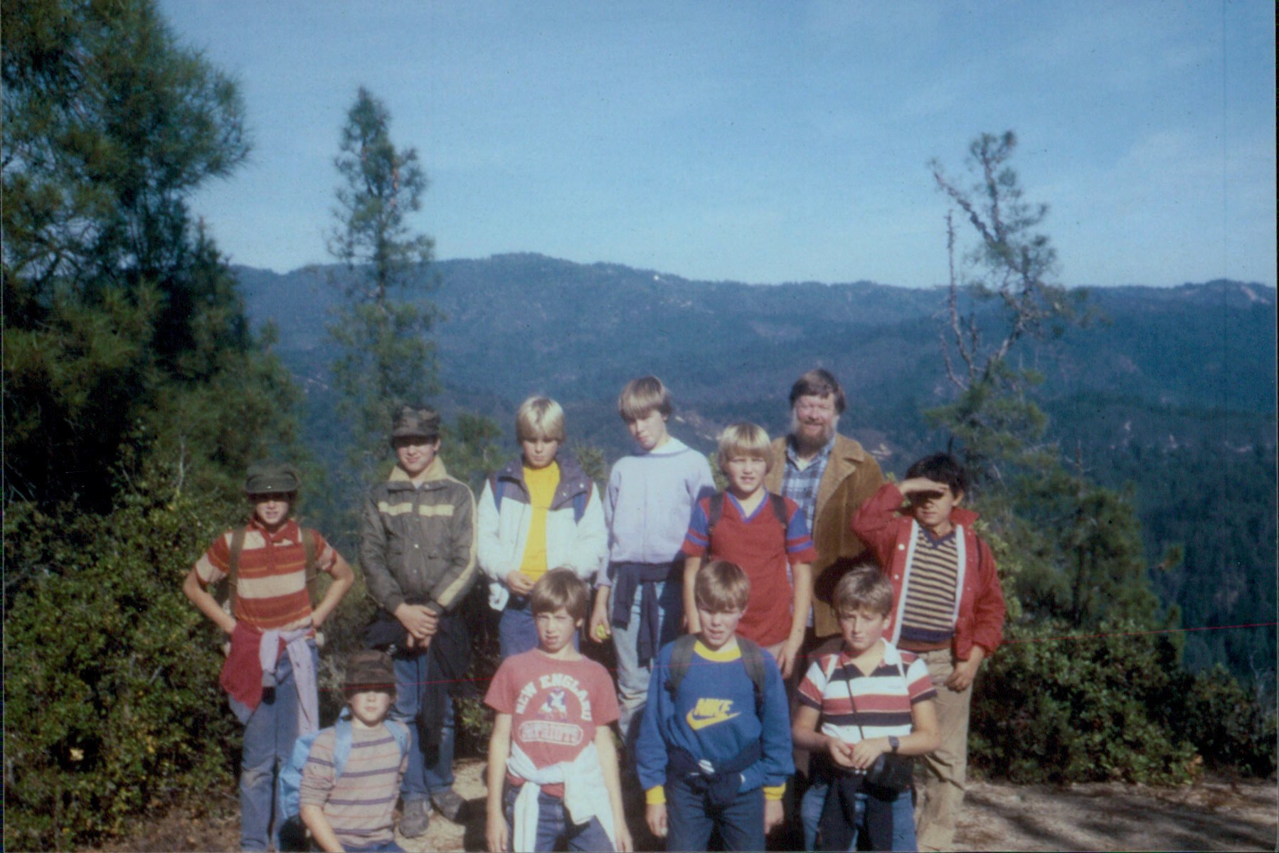 people on a mountain