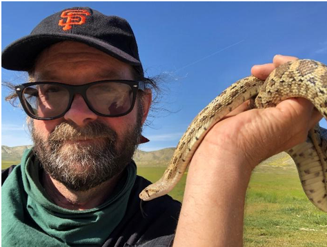 mike with gopher snake