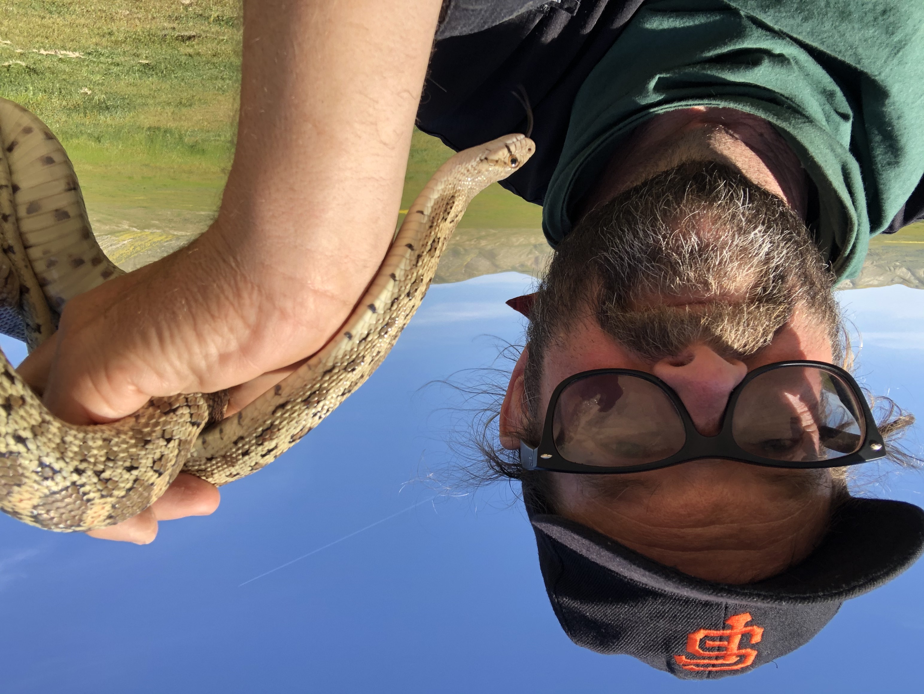 mike with gopher snake