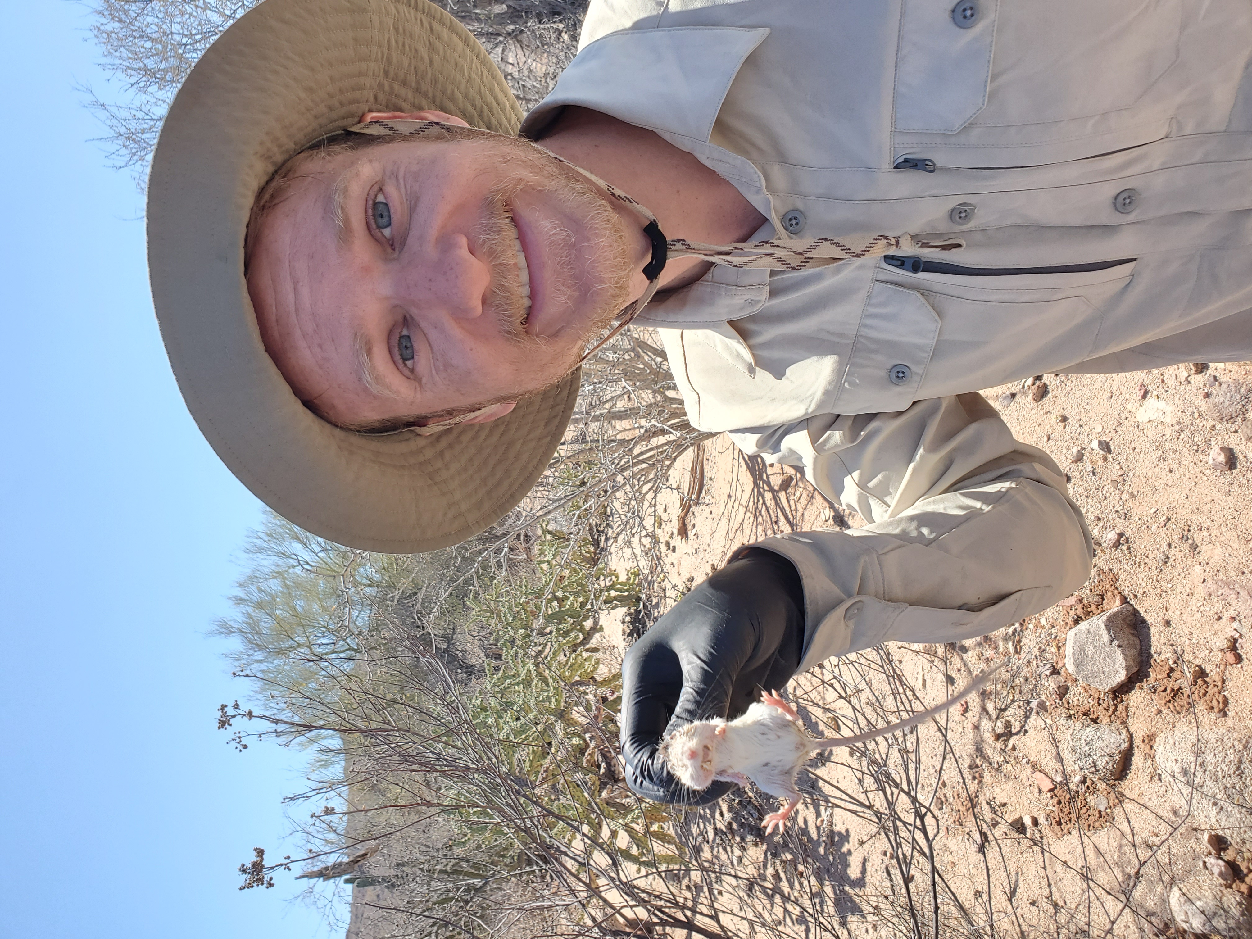 nick with kangaroo rat