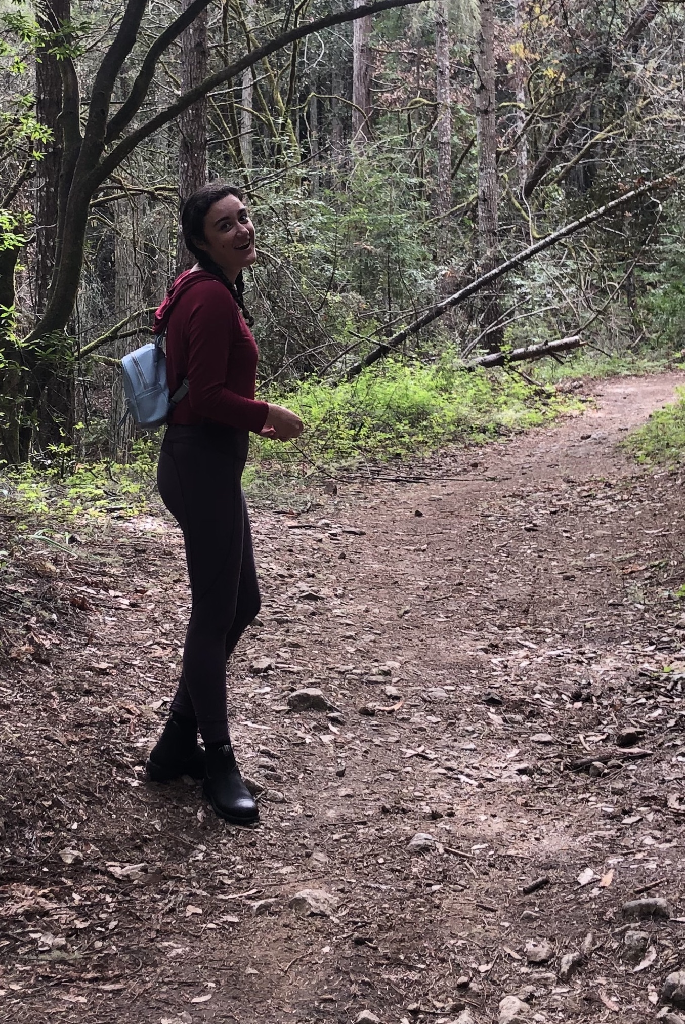 jessica in a forest