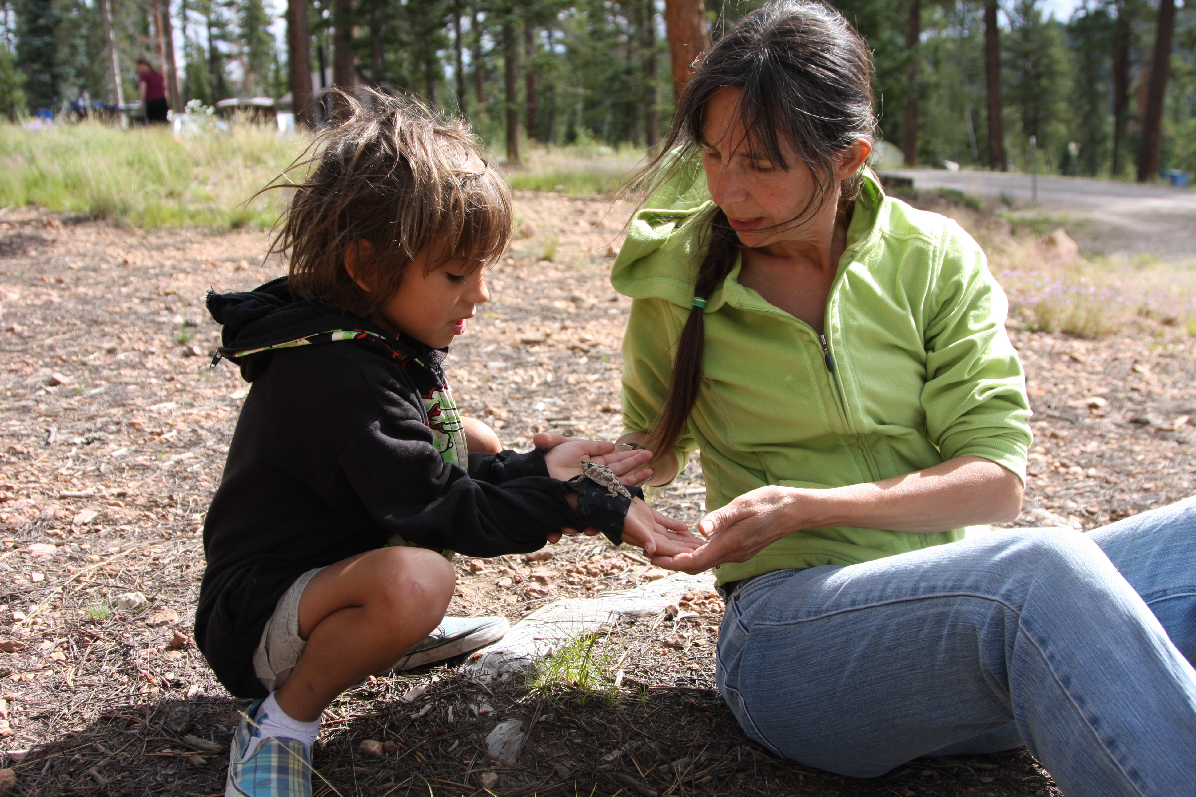 julie with phrynosoma